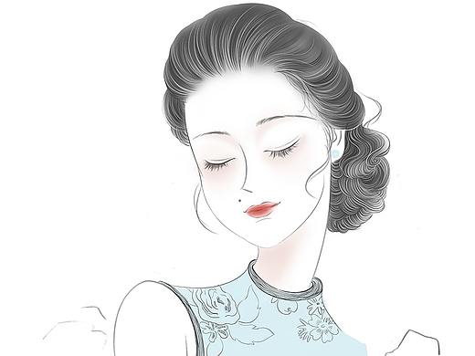 原创插画《美丽的母亲大人》