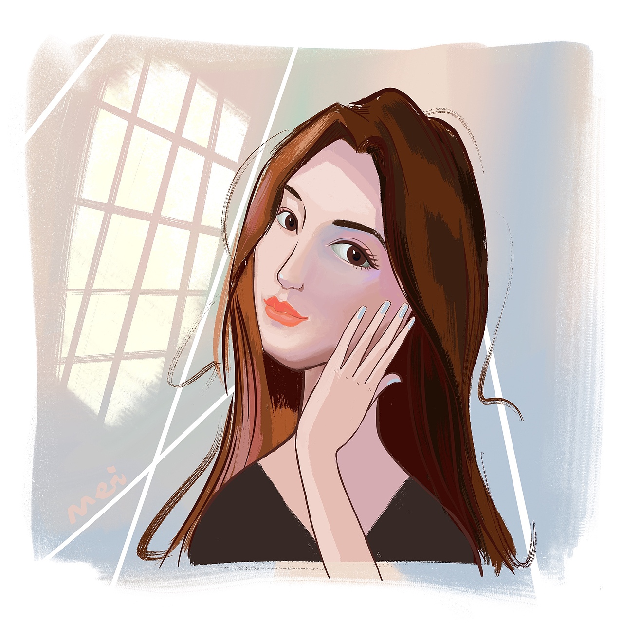 人头像系列（图ZMTgwMTA0NjA4） - 艺术插画 - 站酷设计师大米MOMO原创素材 - 站酷ZCOOL