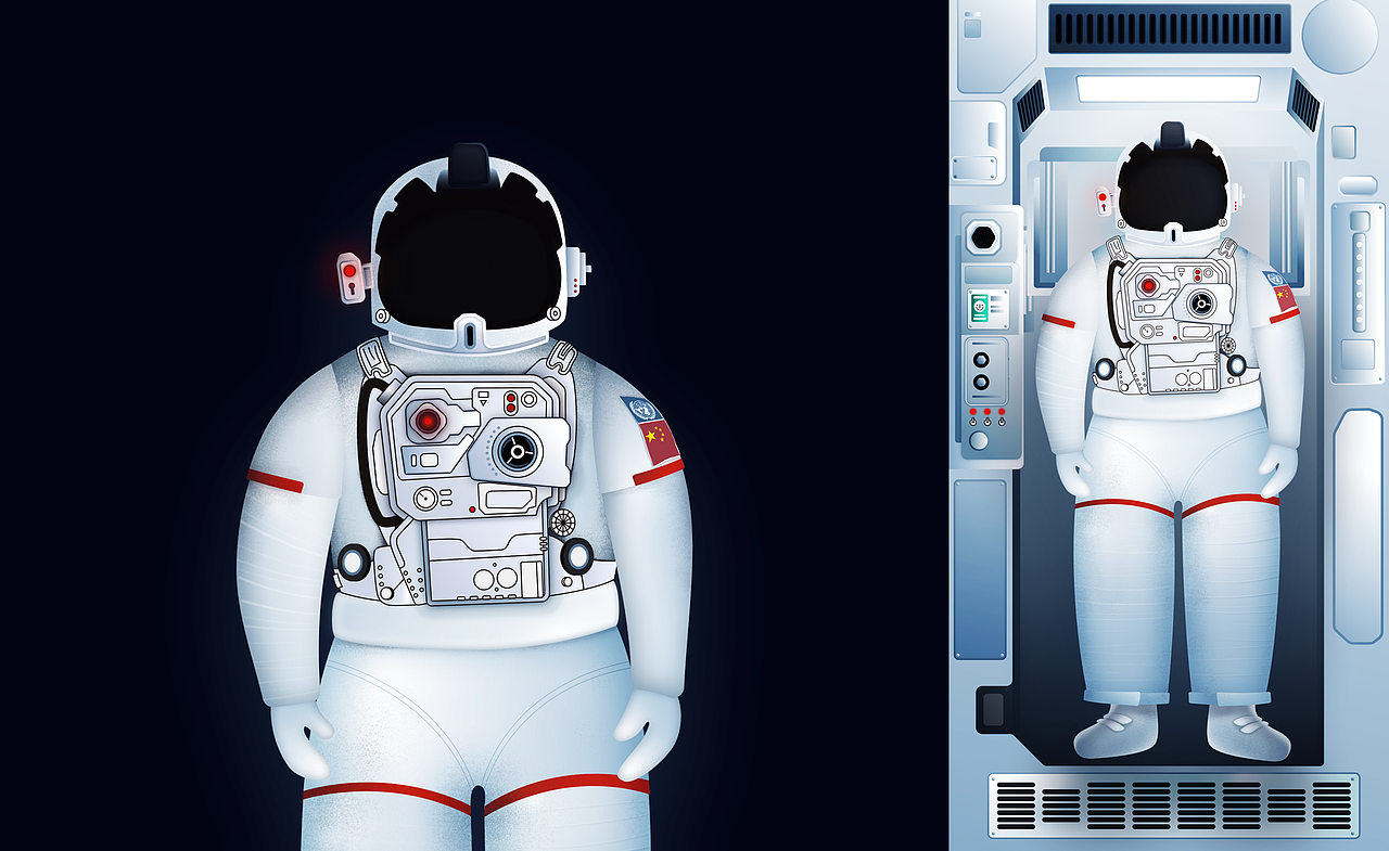 这主要参考的是《流浪地球》里的宇航服. br> br> br> br>