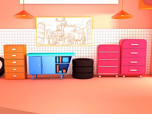 牧马人车行-每日一练（个人主页-ZMzQxMTkwODQ=） - 场景 - 站酷设计师完美听众原创素材 - 站酷ZCOOL