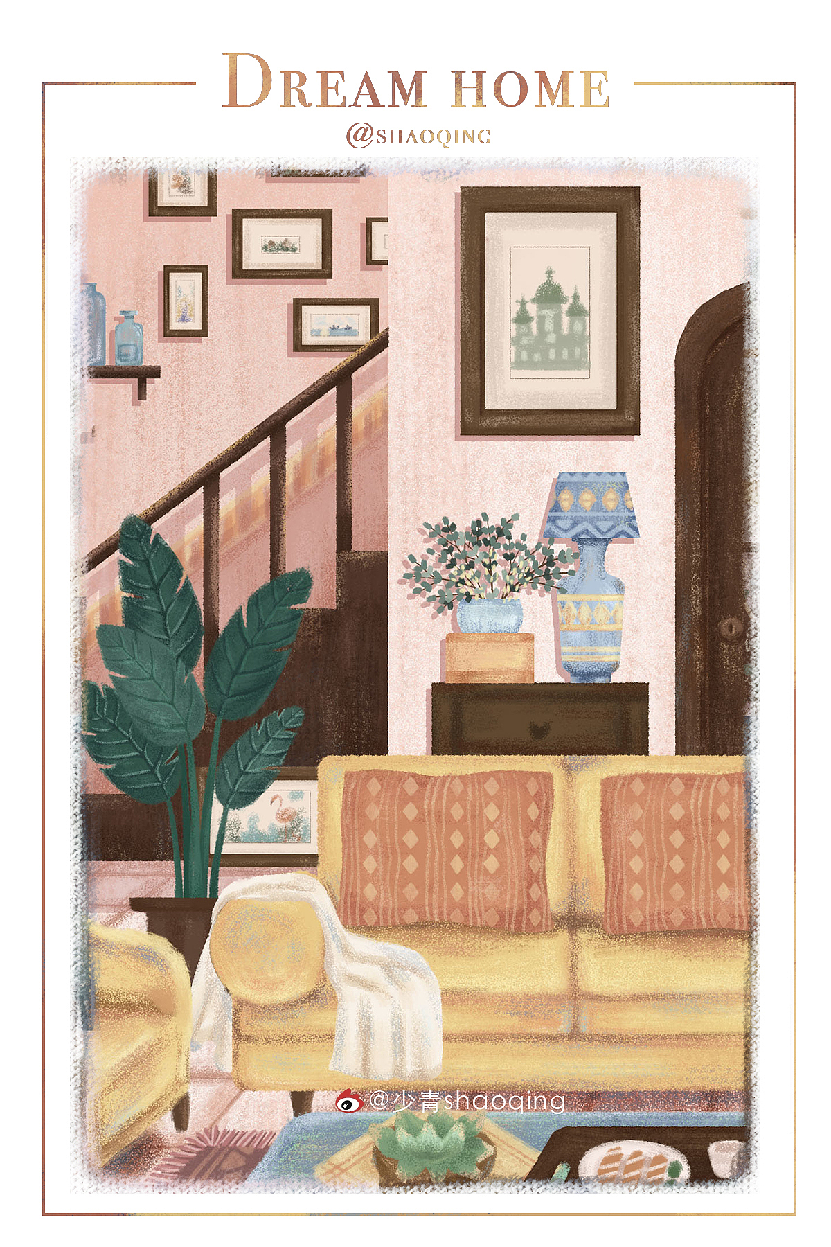 【向往的家】（图ZMTY1MDQyMDE2） - 商业插画 - 站酷设计师少青shaoqing原创素材 - 站酷ZCOOL