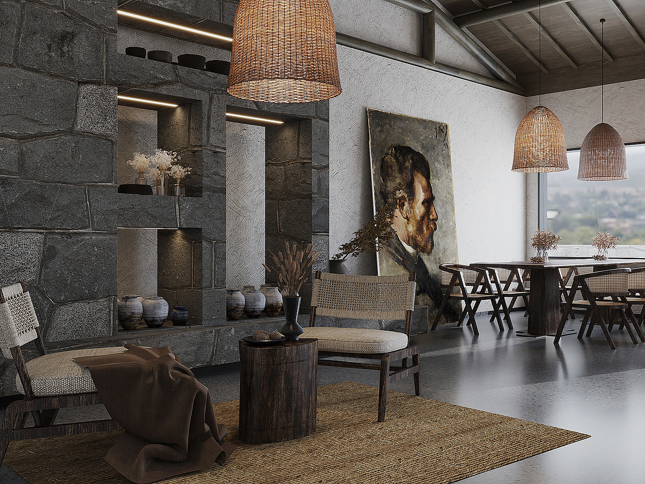 民宿招待（图ZMzQ1ODU2MTEy） - 商业空间设计 - 站酷设计师棟棟七原创素材 - 站酷ZCOOL