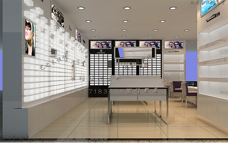 眼镜店烤漆展柜，简约眼镜店（图ZMTEwMjI1Mzgw） - 生活用品 - 站酷设计师艺之木原创素材 - 站酷ZCOOL