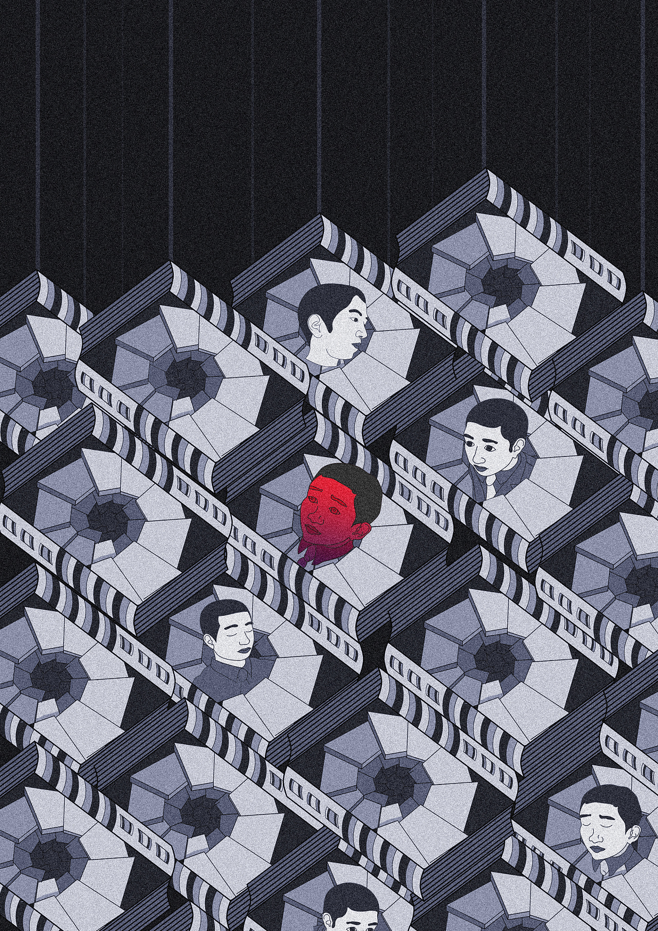 基于大学生焦虑症的图形创意表现