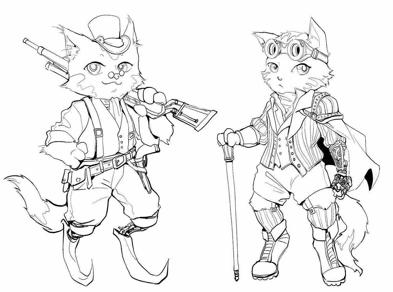 蒸汽朋克猫咪兄弟