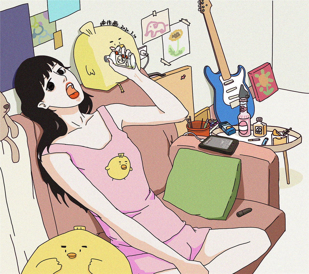 毛豆忍者/喝酒日常/鸡尾酒滞销救救我们救救（图ZMjAwODE2MjQ0） - 创作习作 - 站酷设计师即食水獭原创素材 - 站酷ZCOOL