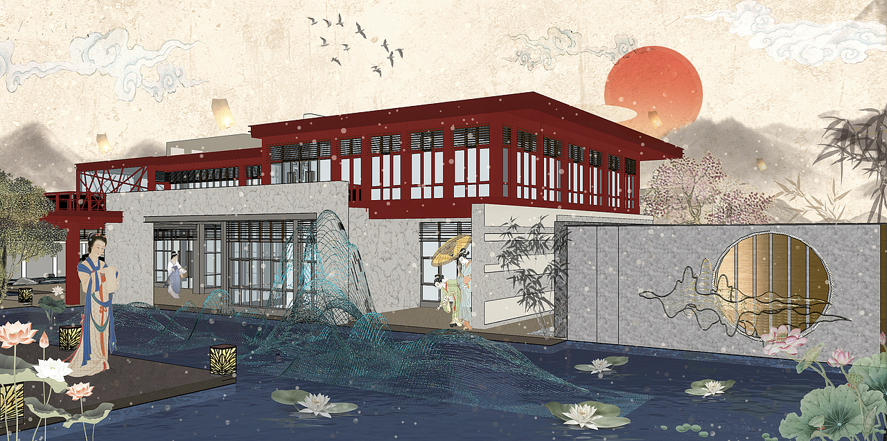 Students' works | 景观设计-古代风格作品集