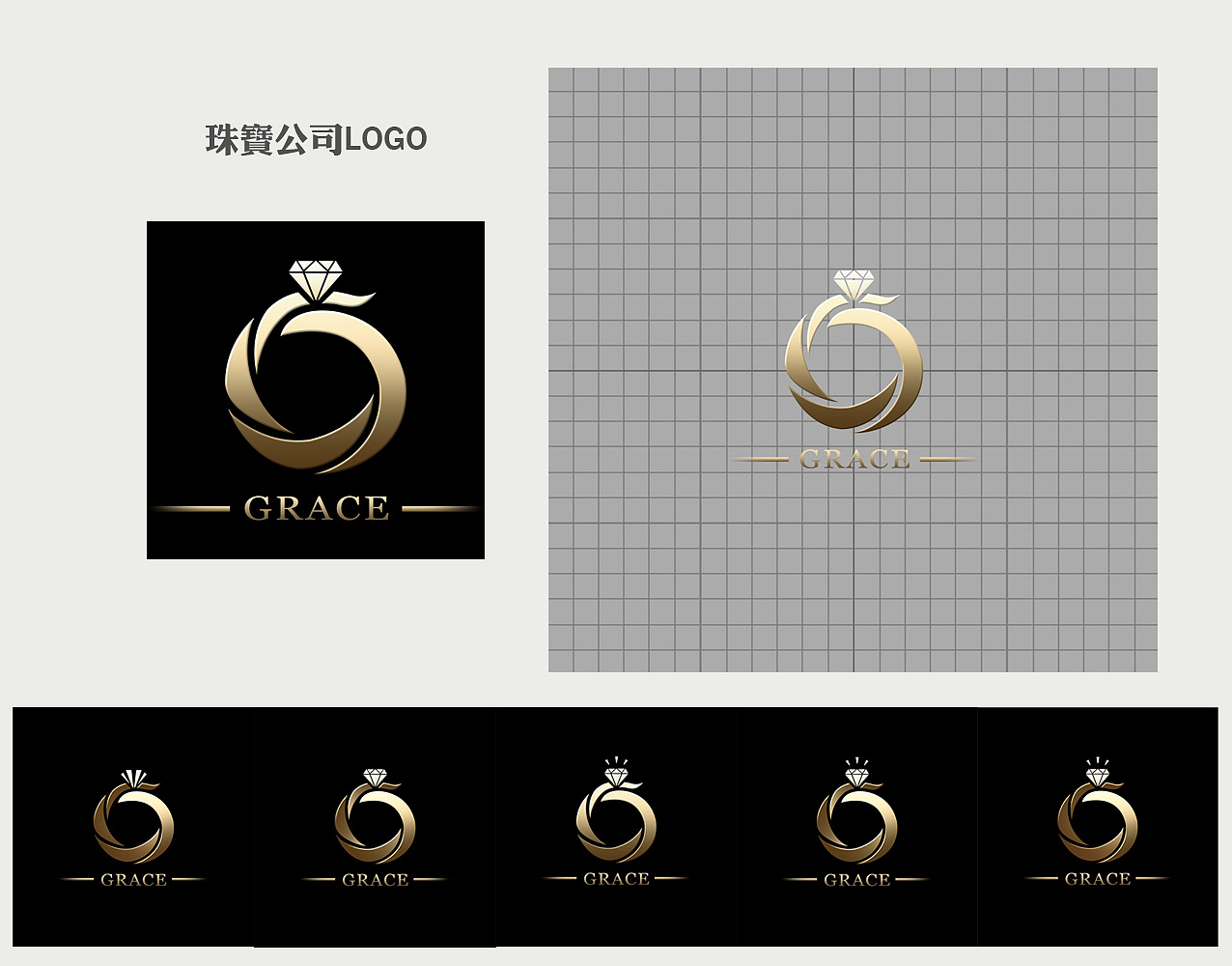 奢华饰品 Logo 模板 Luxury ornament logo – 设计小咖