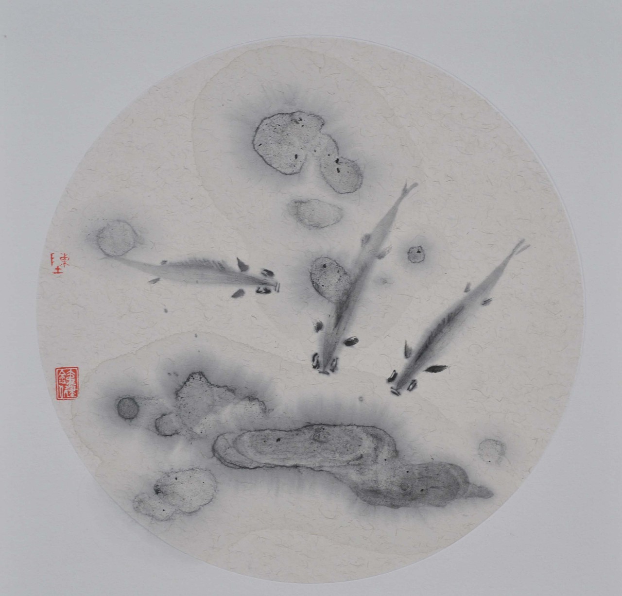 陈铁健写意花鸟水墨作品