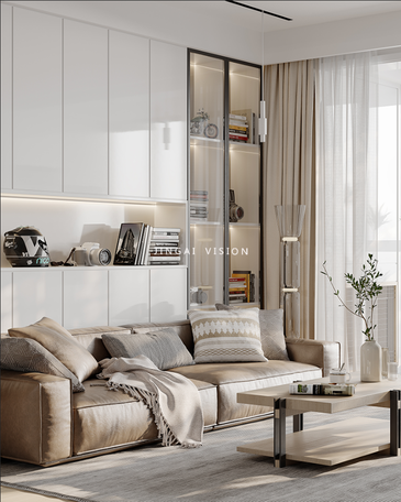 客厅（电视沙发背景墙、天花）