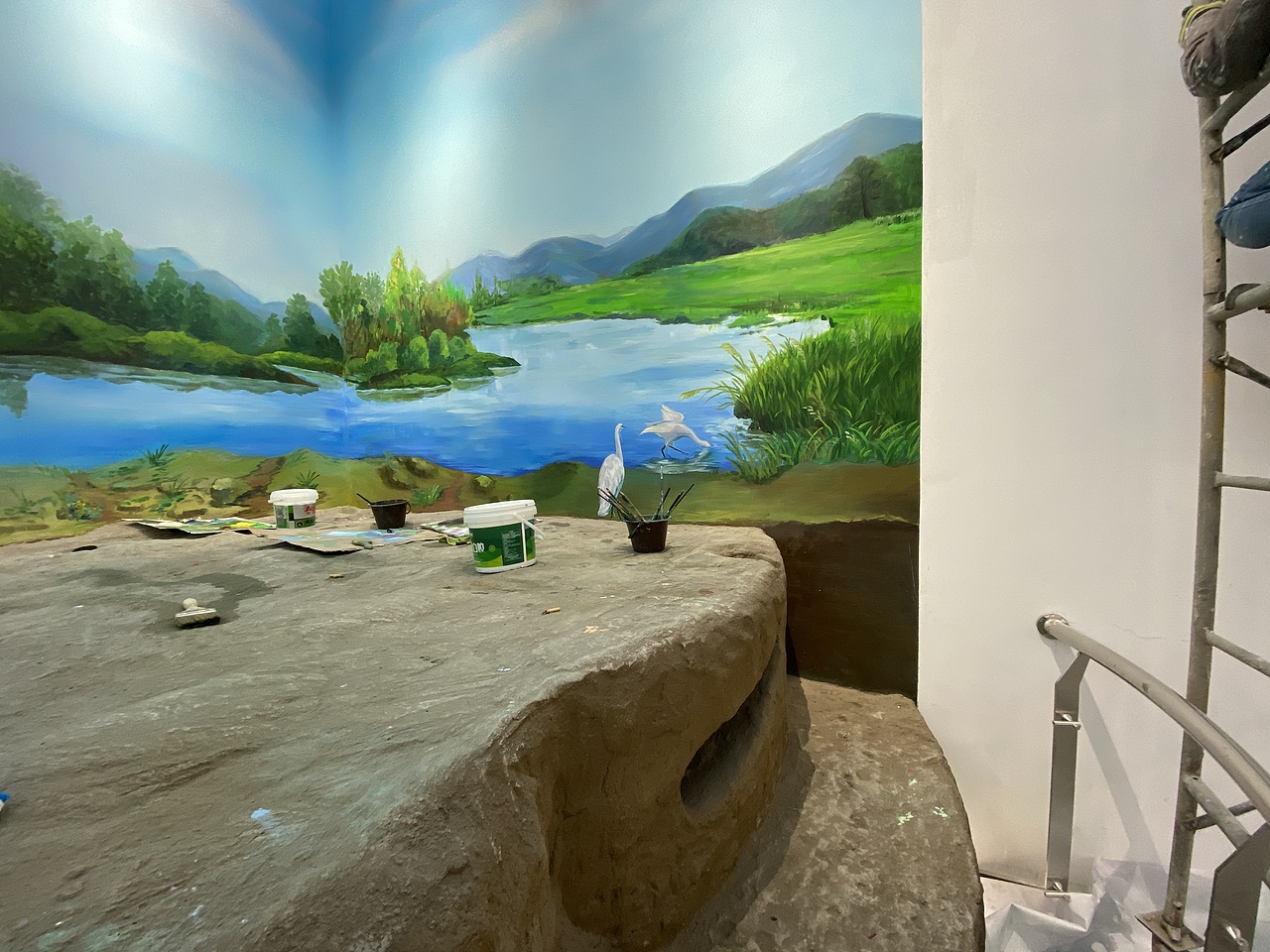 生态环境博物馆景观装置➕壁画彩绘（图ZMjQwNjU1MTQ0） - 新锐潮流插画 - 站酷设计师山河绘原创素材 - 站酷ZCOOL