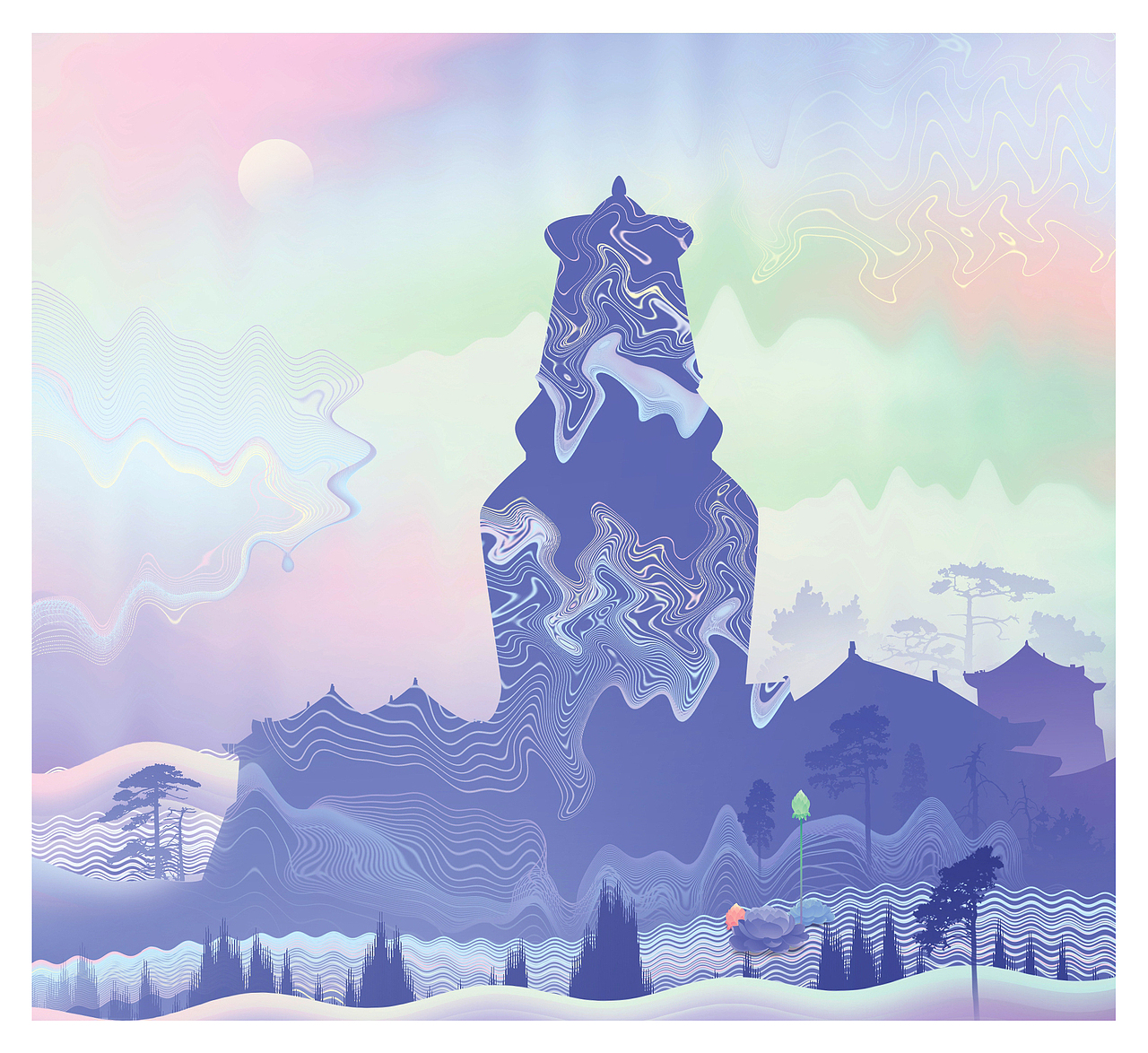 五台清凉圣境（图ZMTE3MTMxOTAw） - 商业插画 - 站酷设计师猎人天蝎原创素材 - 站酷ZCOOL