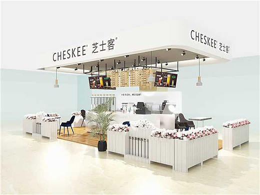 芝士客店面室内空间设计效果图