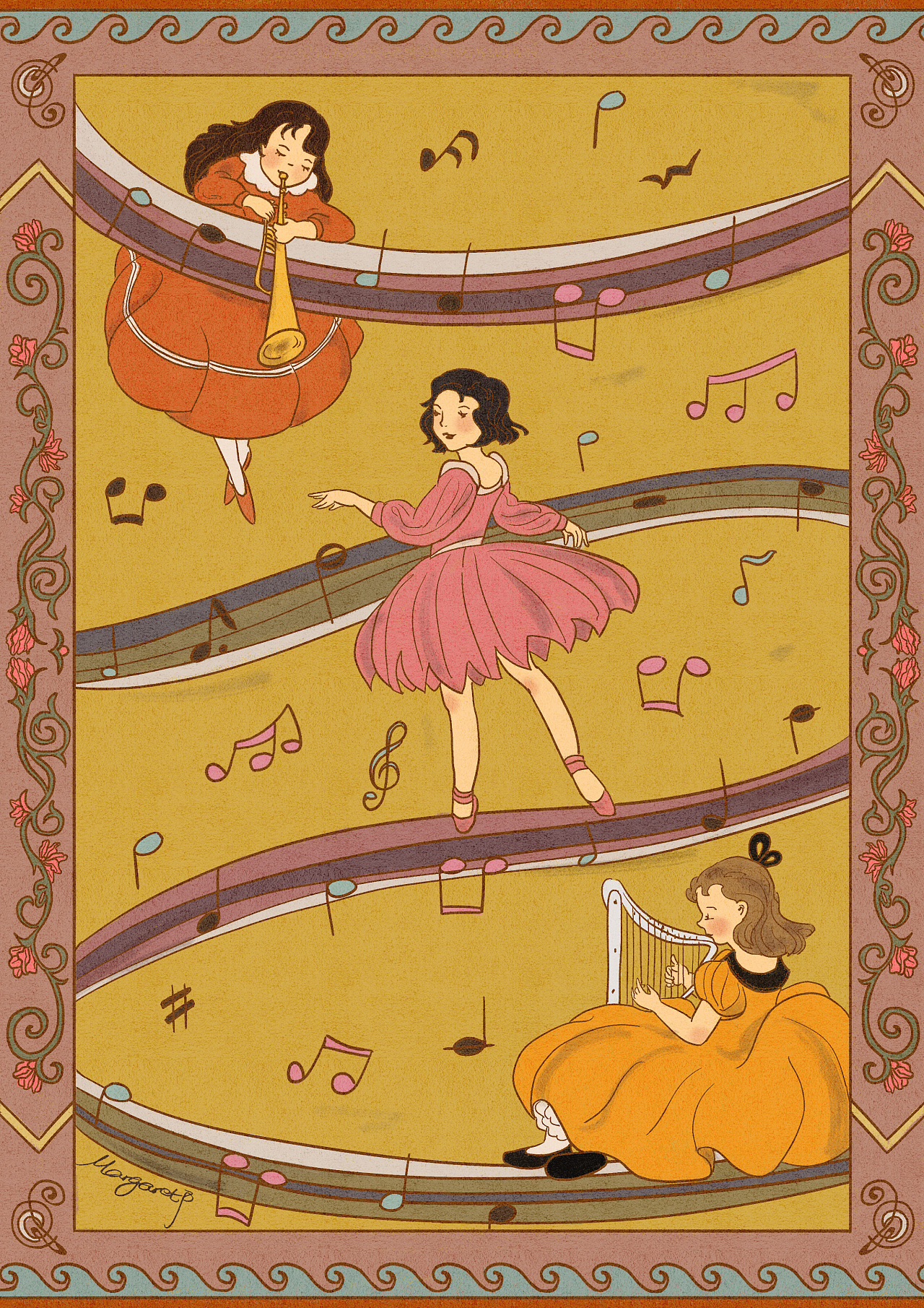 梦境圆舞曲|插画|儿童插画|沐秋margaretf - 原创作品 - 站酷 (zcool)