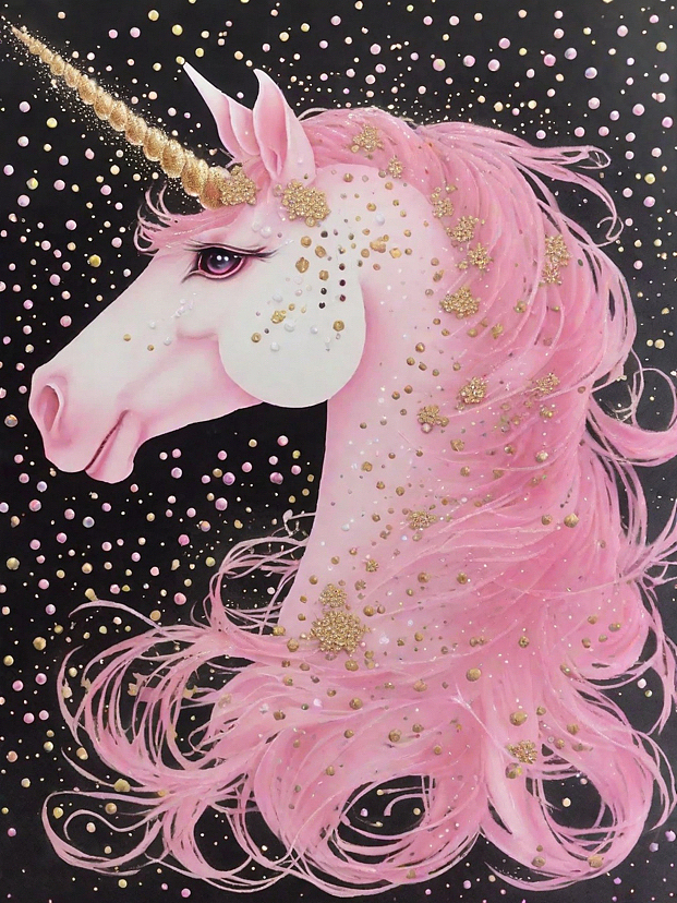 粉黑色系 唯美意境独角兽🦄️