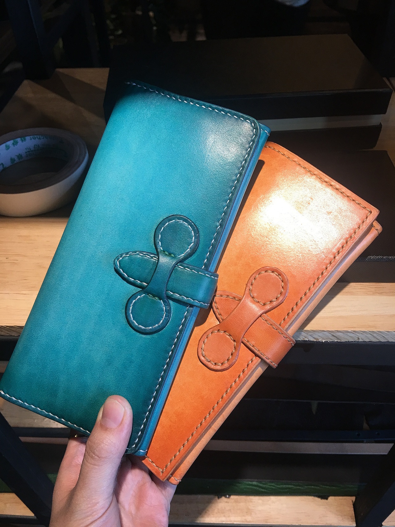 手工皮具 长款钱包