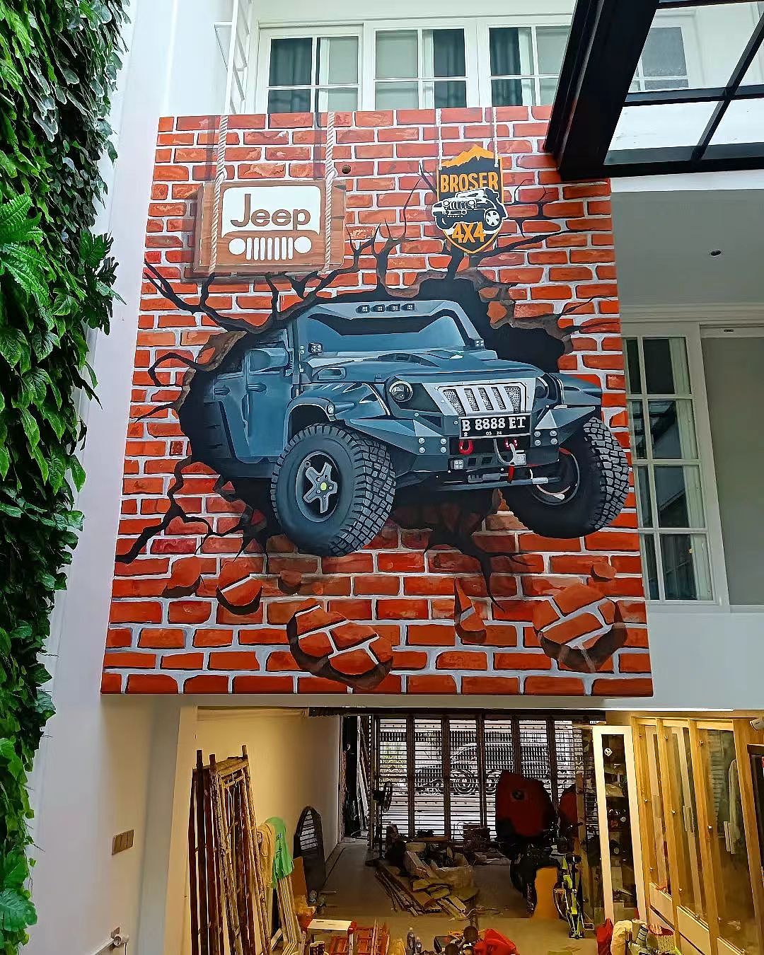 机车店墙绘-3D立体画墙绘-机车店升级改造墙绘-3D创意（图ZMzYxMDM2ODIw） - 商业插画 - 站酷设计师非艺原创素材 - 站酷ZCOOL