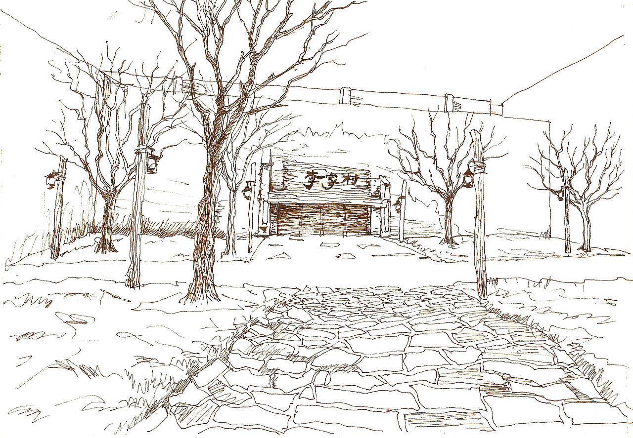 建筑线描淡彩——只有河南·戏剧幻城(上)