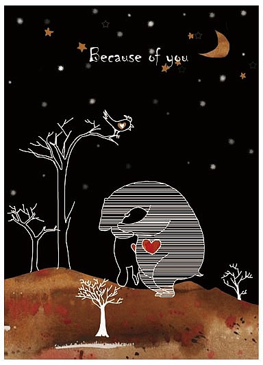 Because of you（图ZMTI4MTAzMTY=） - 商业插画 - 站酷设计师HODYHODY原创素材 - 站酷ZCOOL