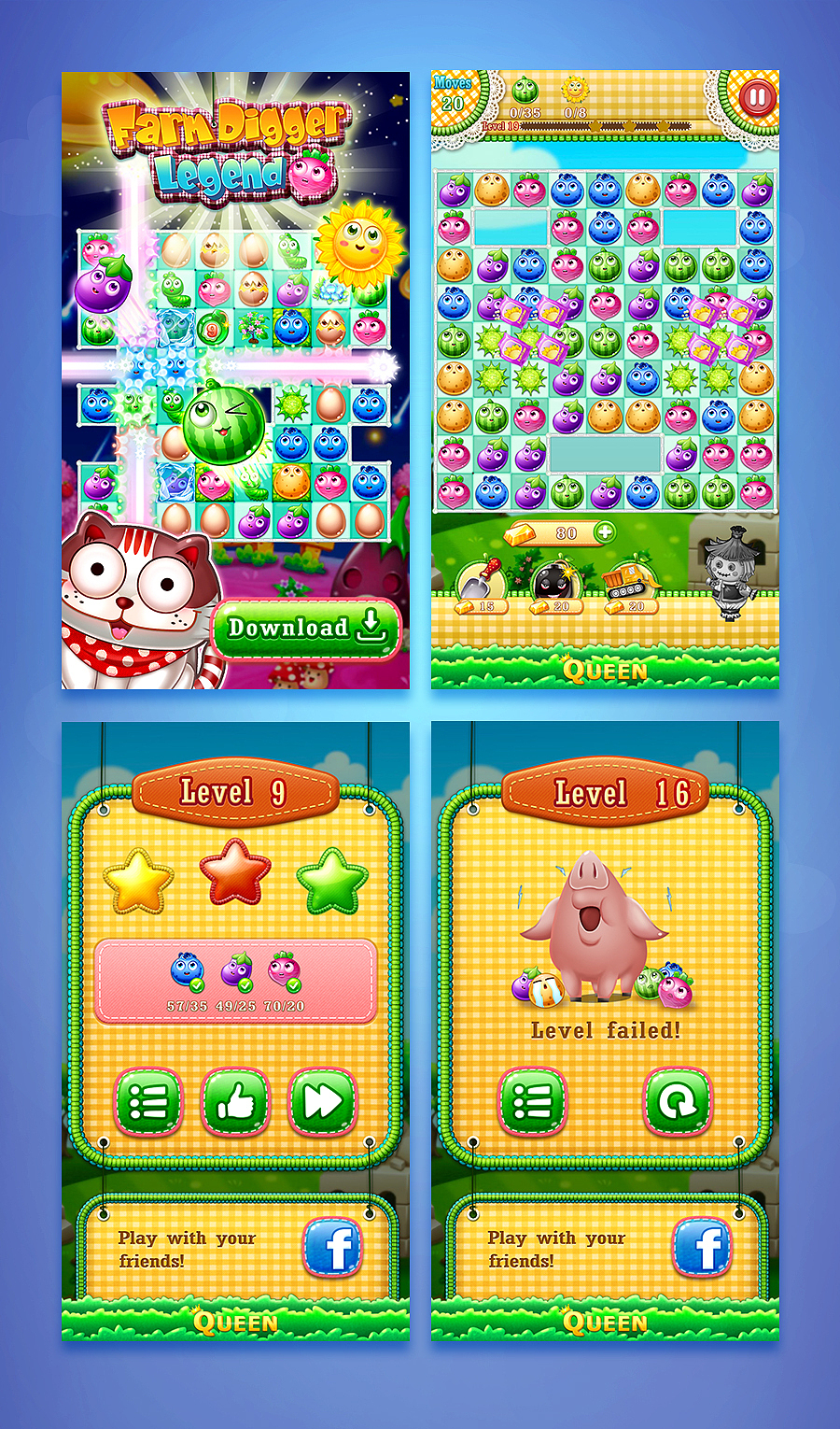 farm digger lenged（圖ZNDQ3MjYxMTI=） - 游戲UI - 站酷設(shè)計(jì)師Doreenlin3原創(chuàng)素材 - 站酷ZCOOL