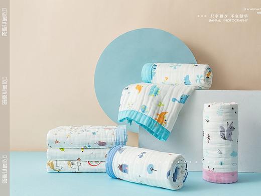 婴儿盖毯 ✖ 母婴用品婴儿用品浴巾毯子产品摄影