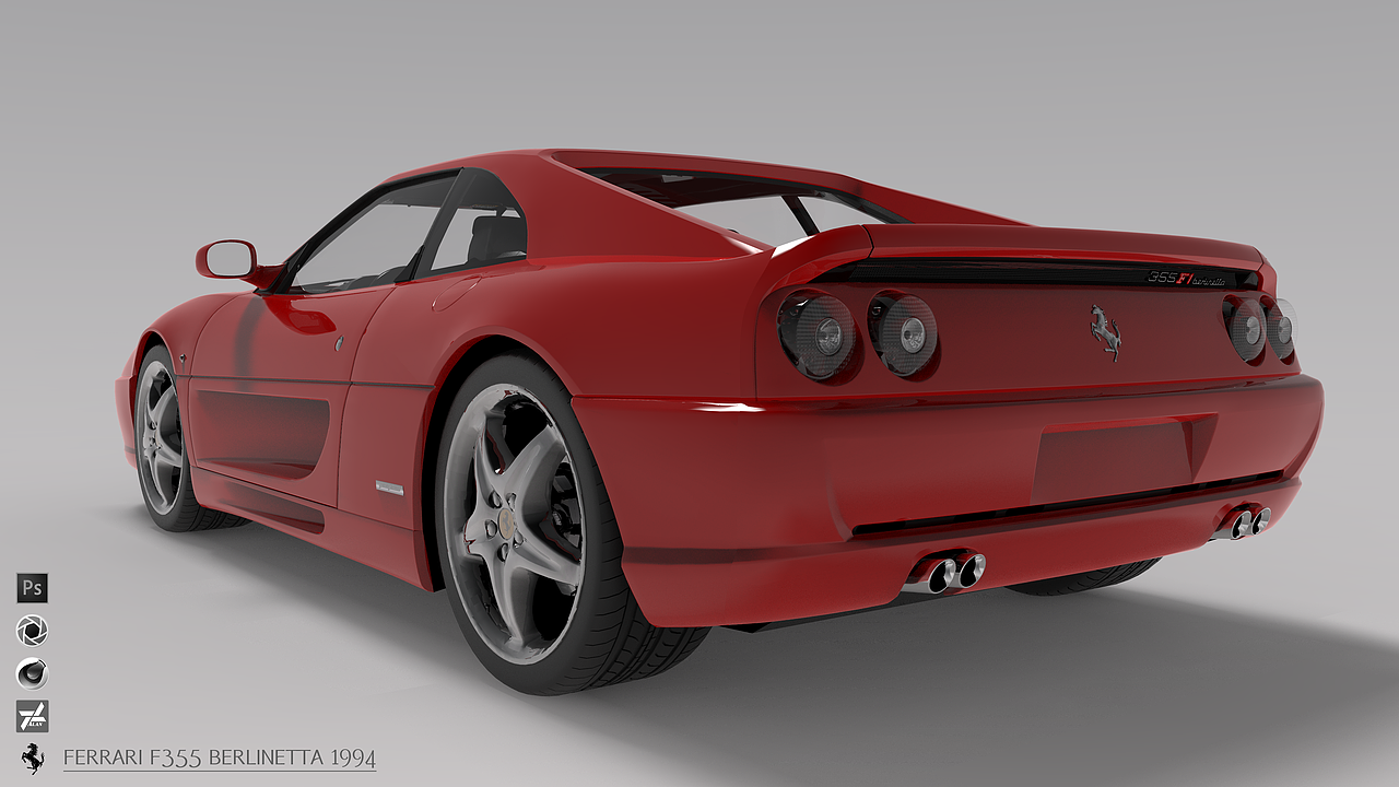 Ferrari F355 Berlinetta 1994 渲染