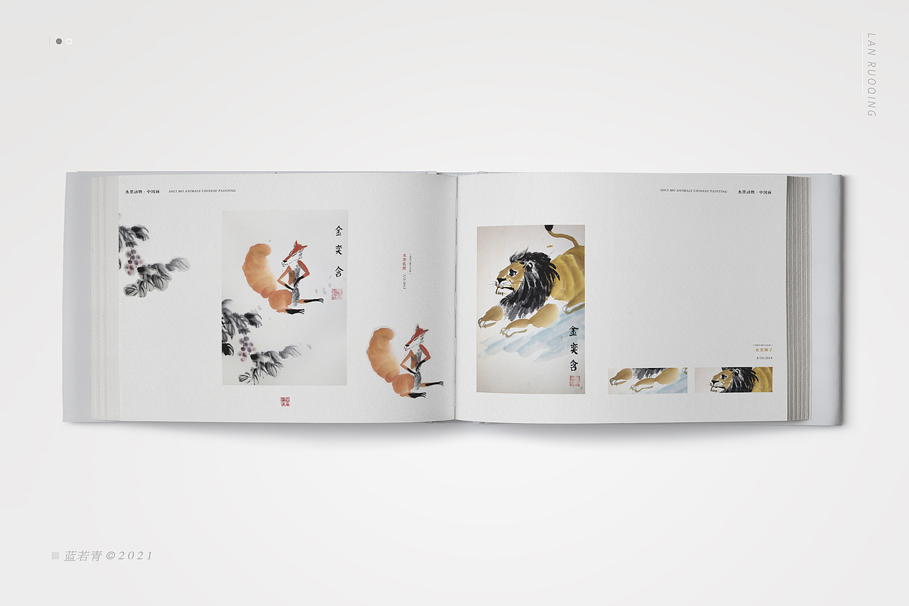 国画/留学作品集/版面设计/书籍装帧/内页排版（图ZMjU3NzU1NzYw） - 书籍/画册 - 站酷设计师蓝若青原创素材 - 站酷ZCOOL