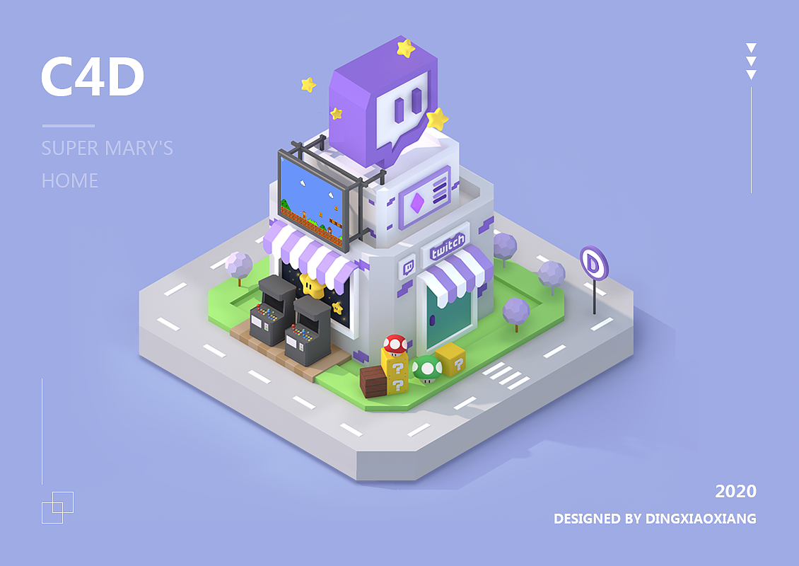 C4D小练习（图ZMTk2Mzc2Mzcy） - 其他UI - 站酷设计师丁小祥原创素材 - 站酷ZCOOL