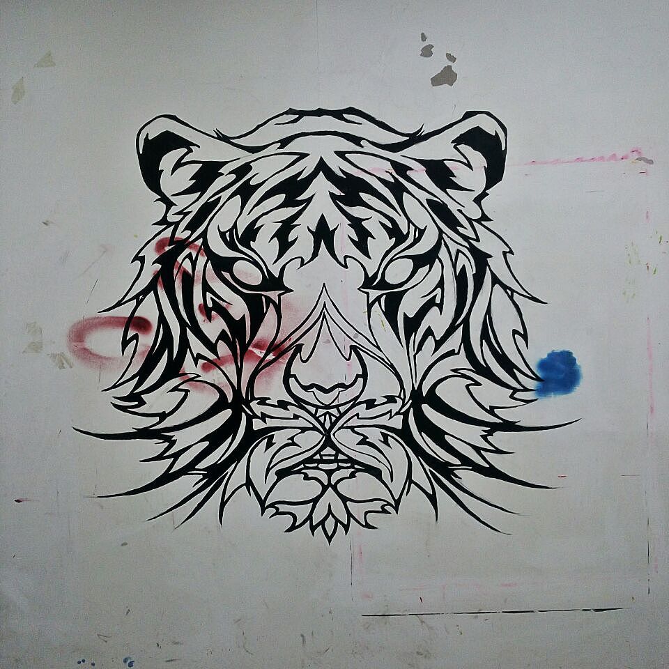 墙绘作品（图ZODQ5MTM4Njg=） - 绘画 - 站酷设计师Bikis原创素材 - 站酷ZCOOL