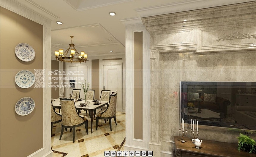 两江春城  面积 300m2 风格 其他