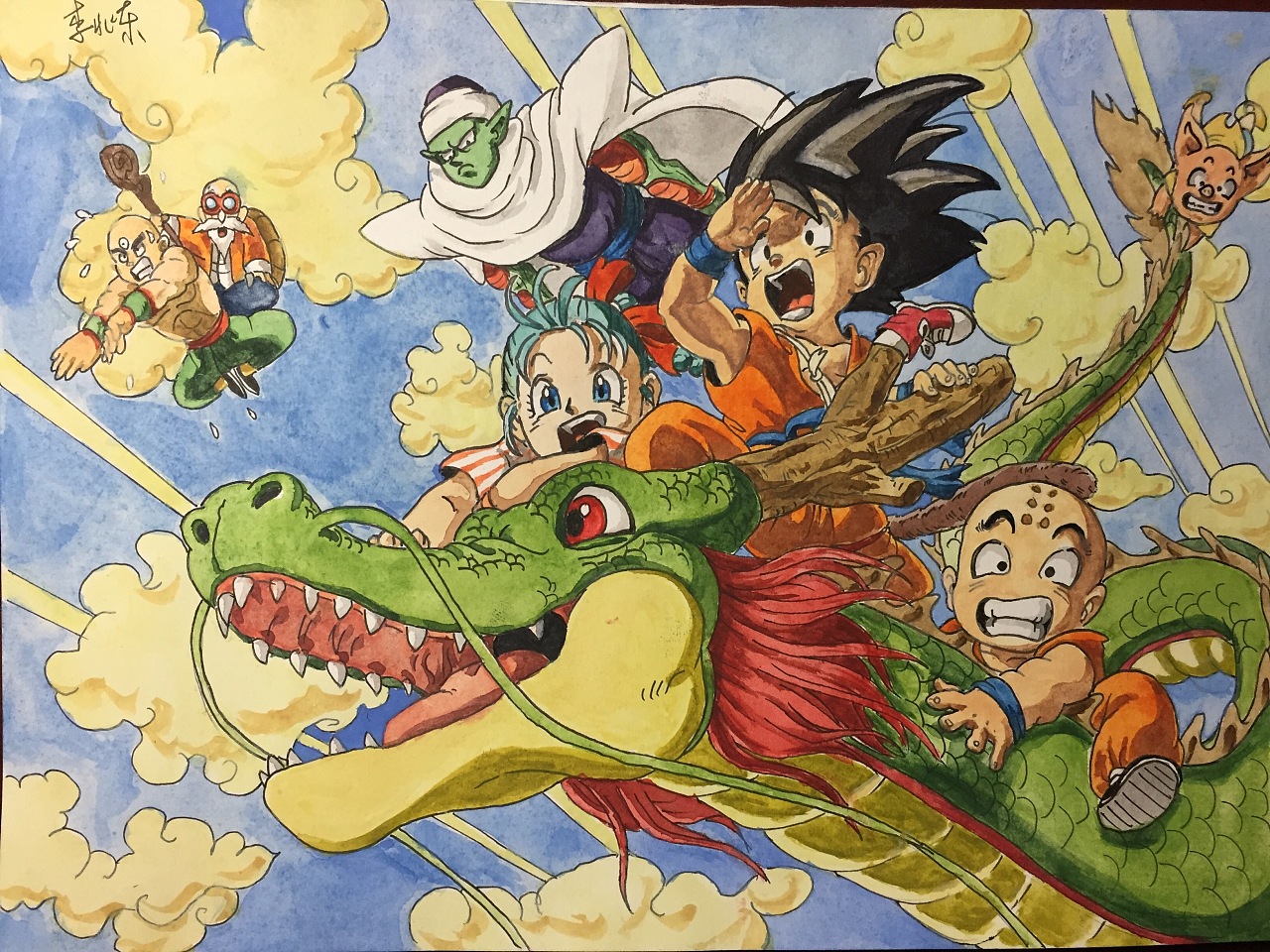 水彩 龙珠|插画|插画习作|行走的zd - 原创作品 - 站酷 (zcool)