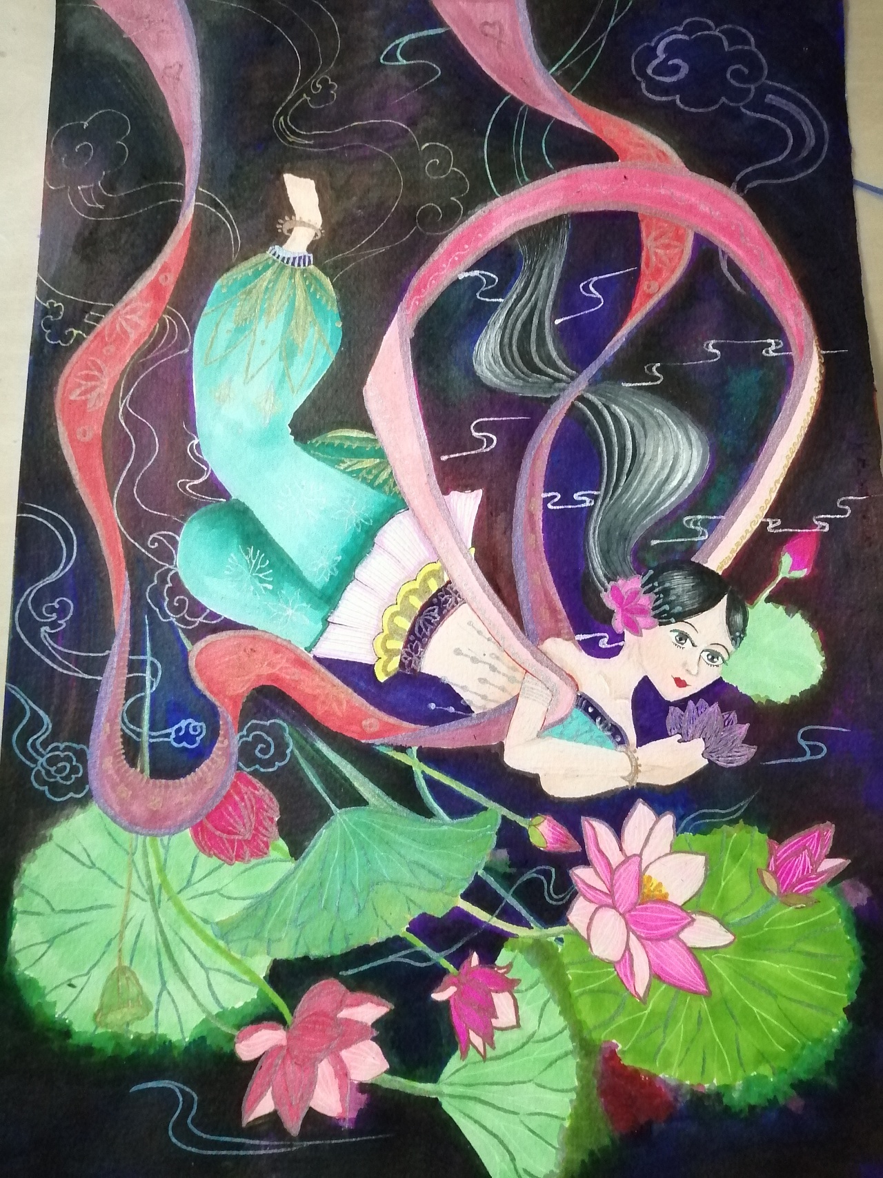 飞天仙女|插画|商业插画|z218848991 - 原创作品 - 站酷 (zcool)