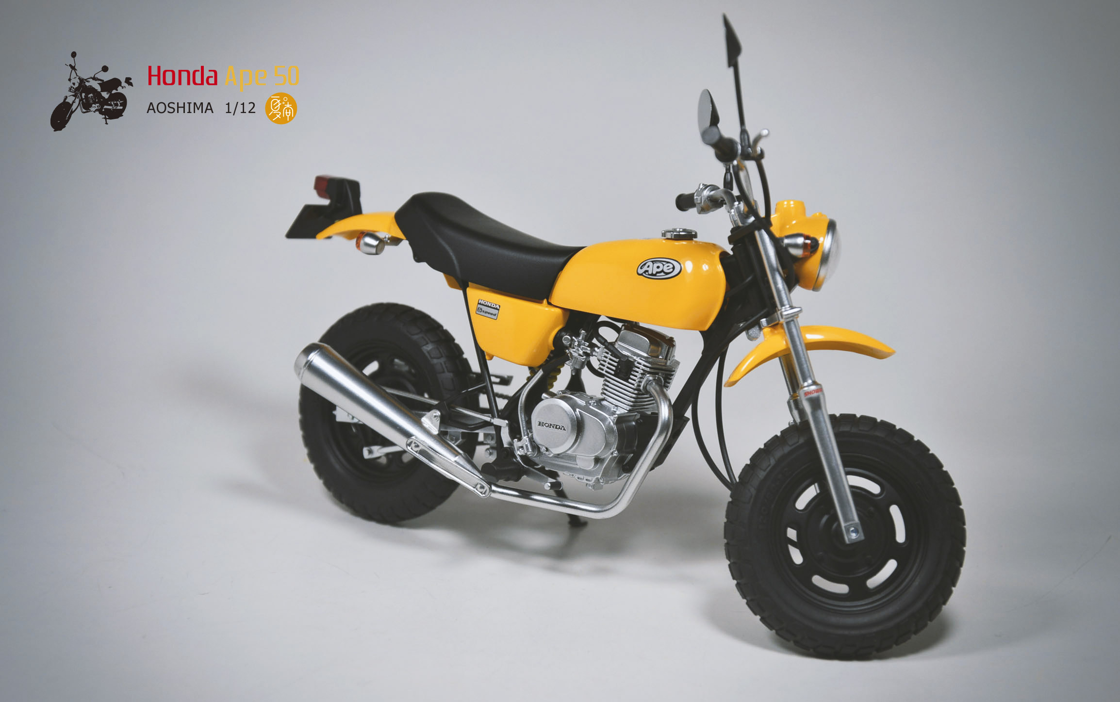 青岛社 1:12 本田honda ape50 简约小摩托