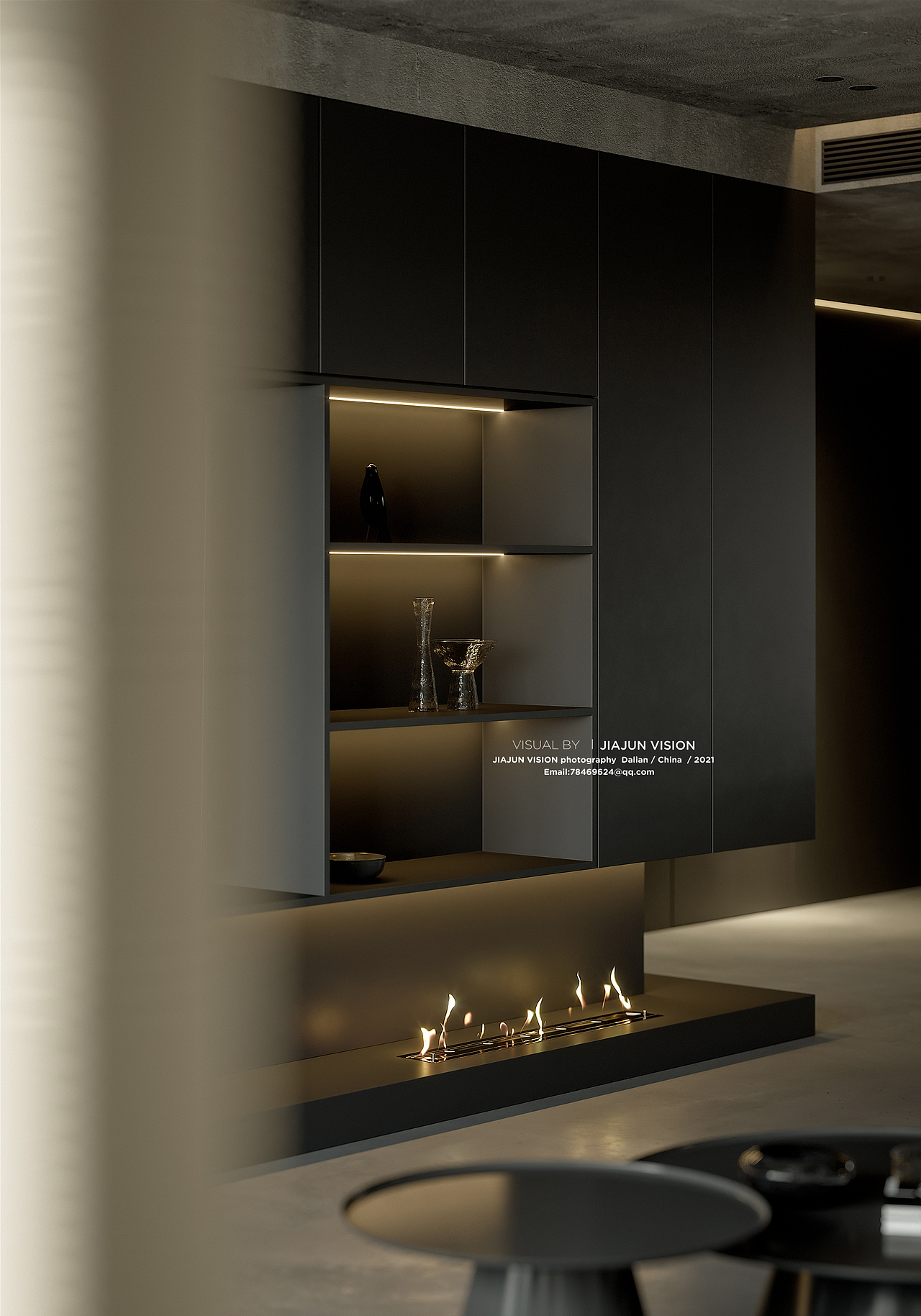 现代暗黑系效果图表现