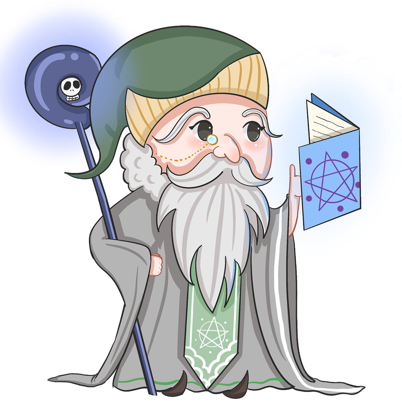 魔法师系列q版人物|插画|概念设定|小毛酱 - 原创作品 - 站酷 (zcool)