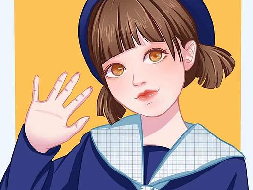 可爱妹妹谁不爱（个人主页-ZNTA2NjQ5MDQ=） - 商业插画 - 站酷设计师啊臾原创素材 - 站酷ZCOOL