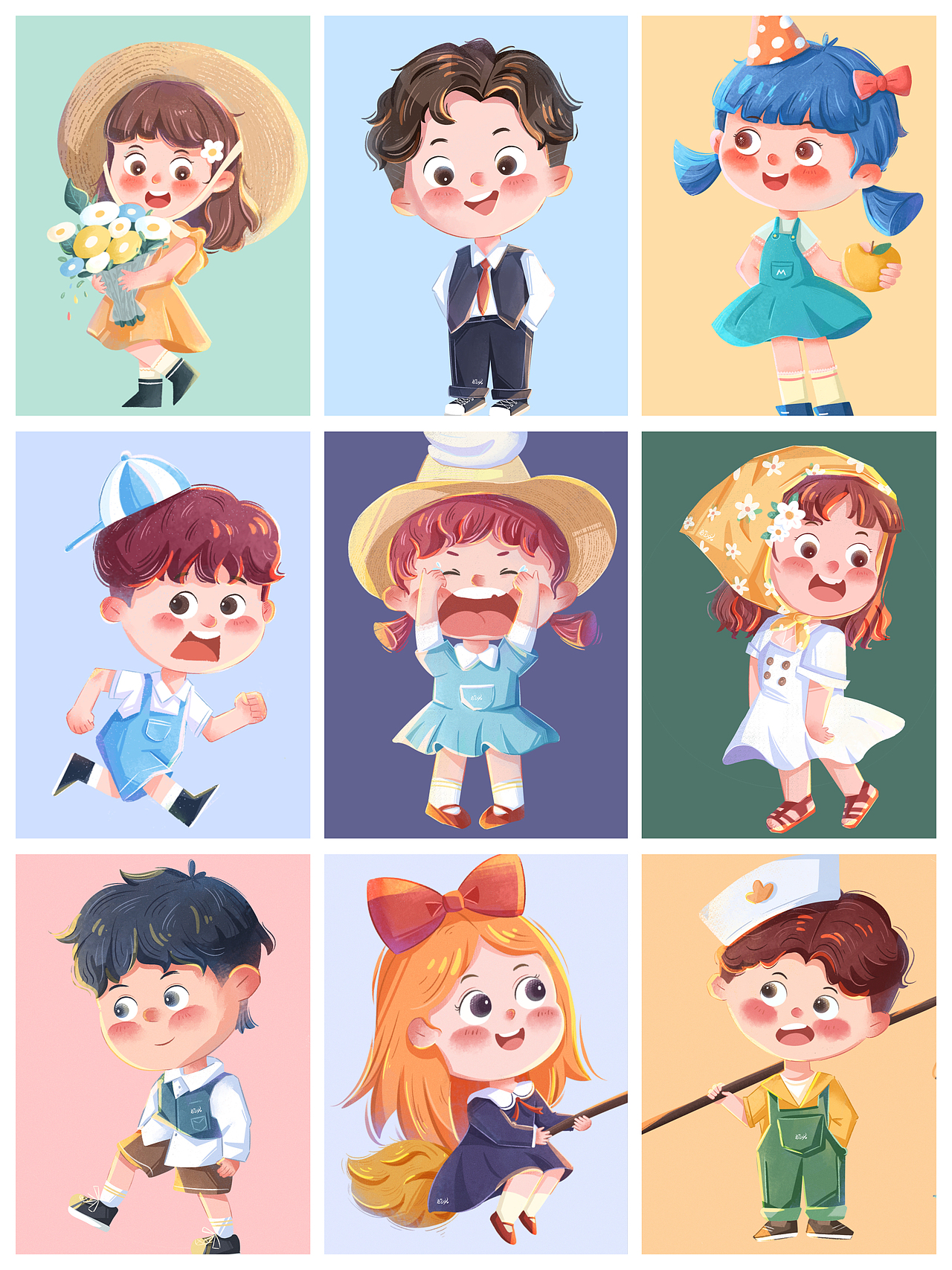 系列儿童插画小人物