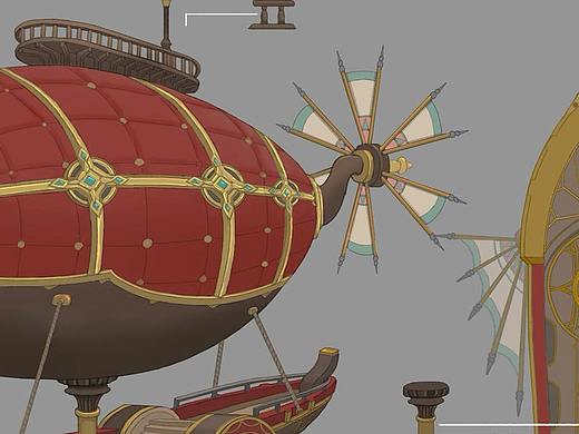 飛艇設(shè)計（個人主頁-ZMzgwNjg0NDA=） - 游戲原畫 - 站酷設(shè)計師小超chao原創(chuàng)素材 - 站酷ZCOOL