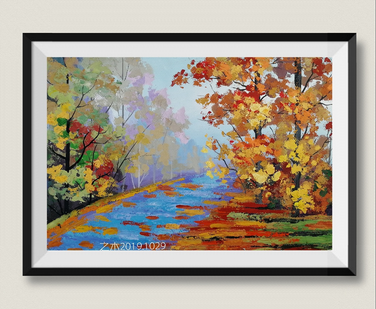 水粉风景画作品