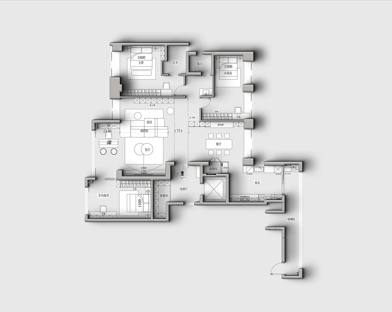 🏠华盛御品 4B - 1501 | 意式极简美学典