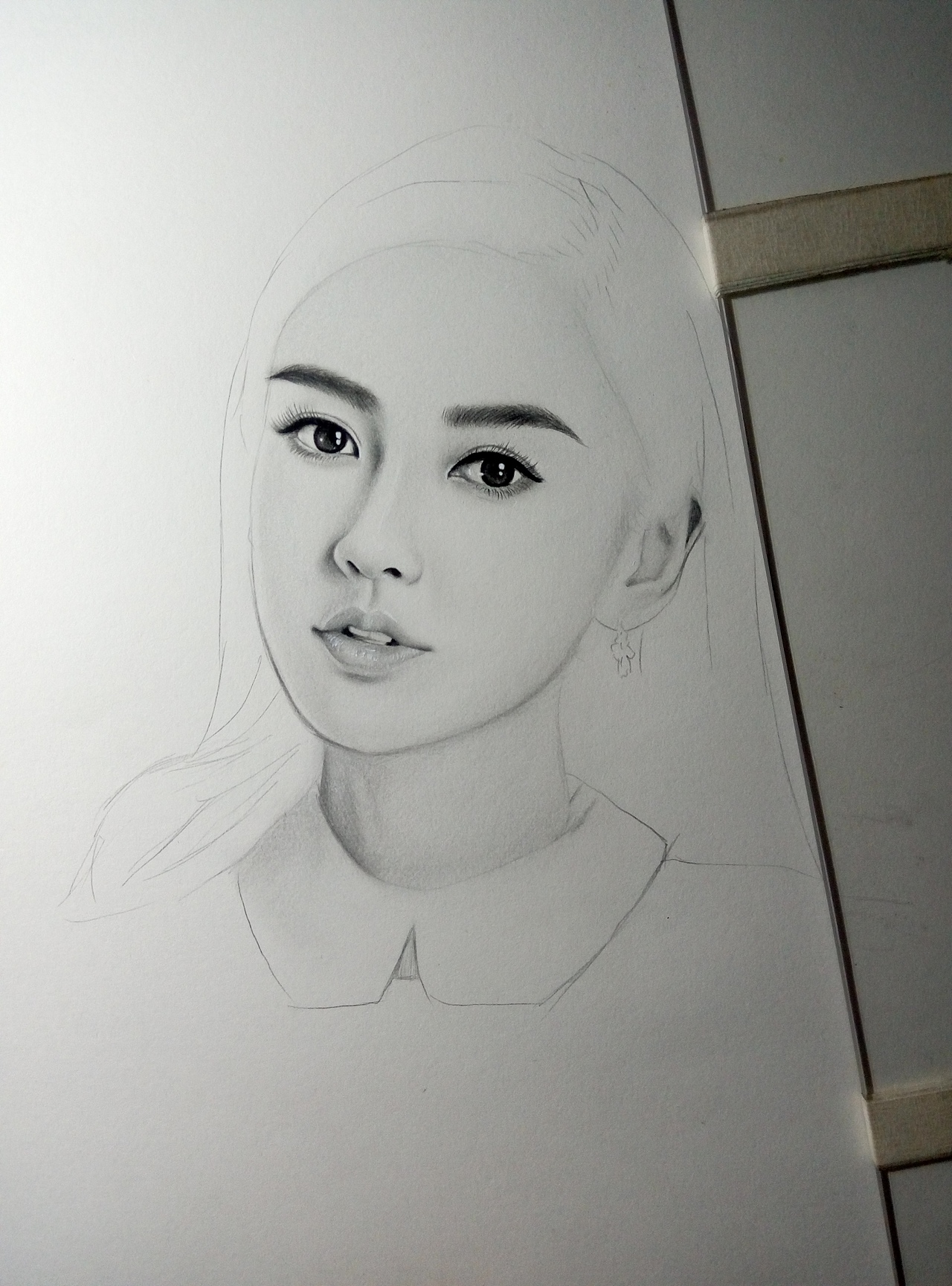 手绘angelababy杨颖