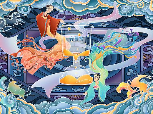 漫天黄沙——敦煌（个人主页-ZNDgwNDc2MTI=） - 海报 - 站酷设计师野生少女余温温原创素材 - 站酷ZCOOL