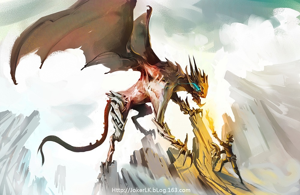 恶龙斗勇者(附过程图~~!