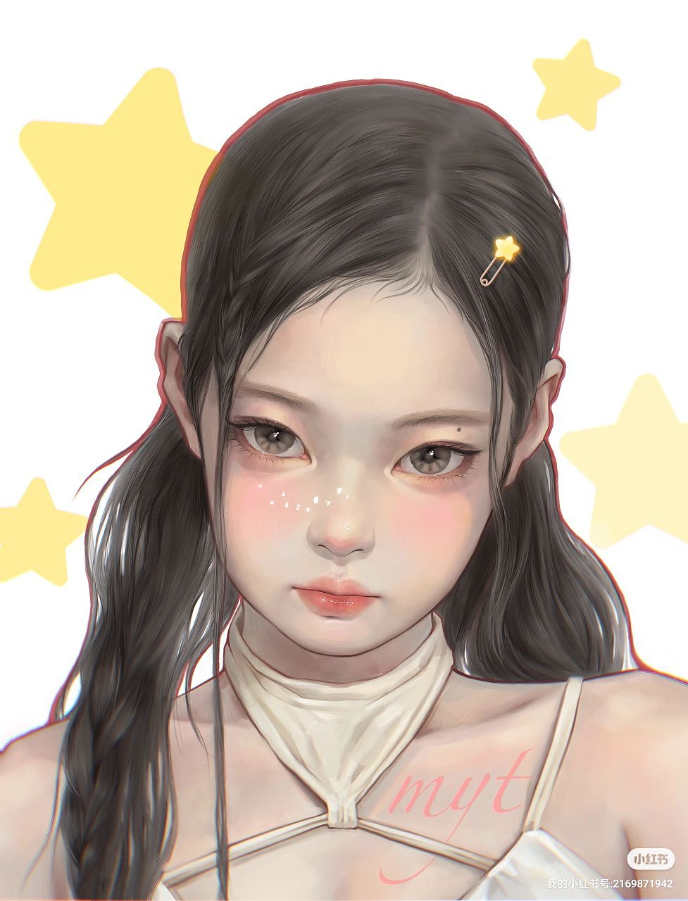 金珍妮（图ZMzQyNTU1MzA4） - 绘画 - 站酷设计师大杨桃嗷原创素材 - 站酷ZCOOL