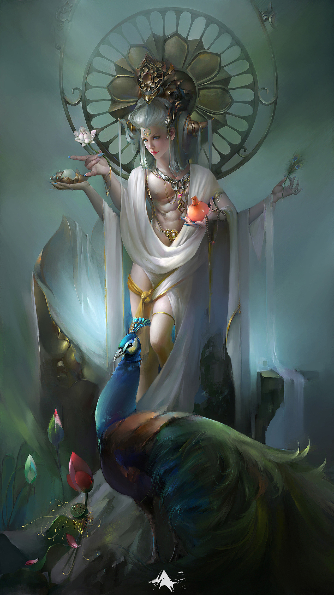 孔雀明王（老图改）（图ZMTMyMDIxOTMy） - 创作习作 - 站酷设计师wangtong0509原创素材 - 站酷ZCOOL