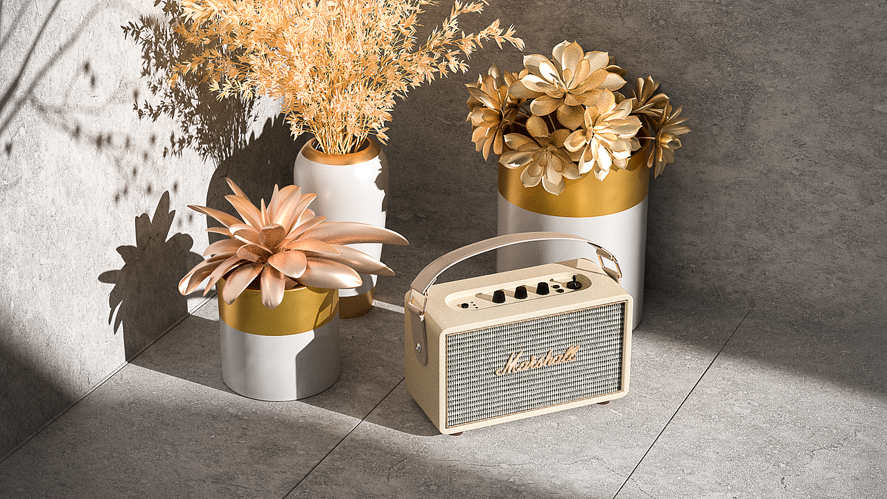 音响写实场景渲染