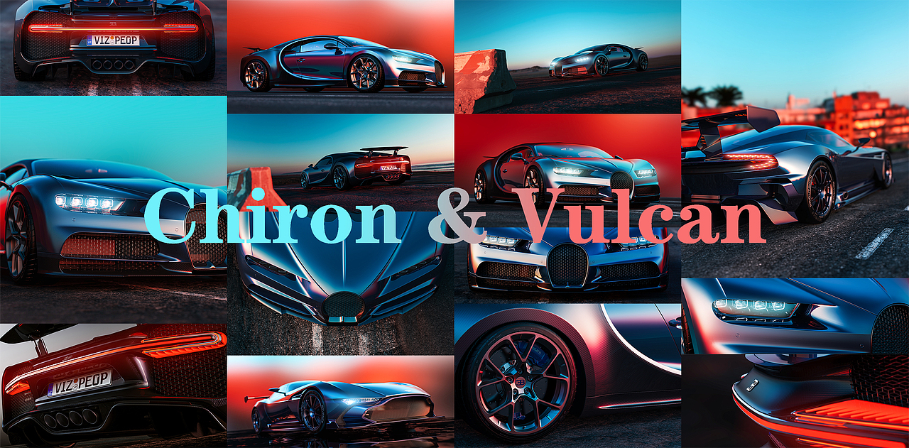 Bugatti-Chiron & Aston Martin-Vulcan（图ZMjQxNjE0NDU2） - 机械/交通 - 站酷设计师BandMu黑木原创素材 - 站酷ZCOOL