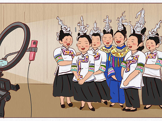 爱奇艺 扶贫纪录片《劳生不悔》（个人主页-ZNTg5NDUwNzI=） - 商业插画 - 站酷设计师关北工作室原创素材 - 站酷ZCOOL