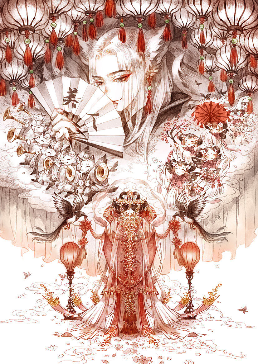 《狐狸娶亲》过程_古戈力1-站酷zcool