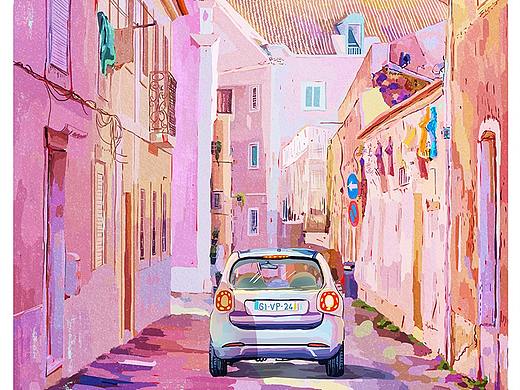 驾驶旅行篇（个人主页-ZNDE1ODczMTI=） - 艺术插画 - 站酷设计师Hedy苏小次原创素材 - 站酷ZCOOL